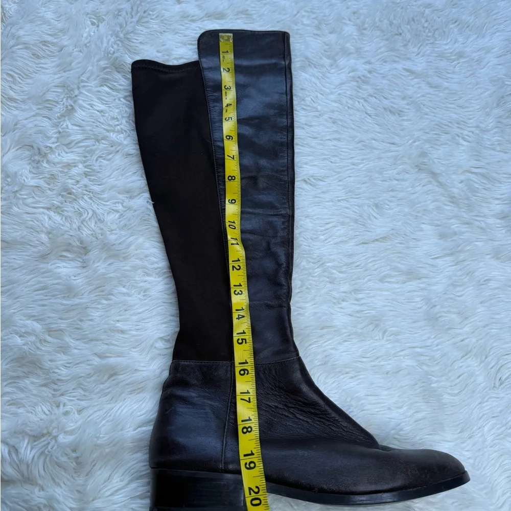Michael Kors Over The Knee Boots Leather Riding Chocolate Brown Size 7 Capsule